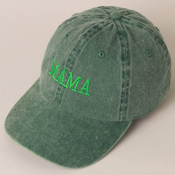Baseball Hat: MAMA - Green