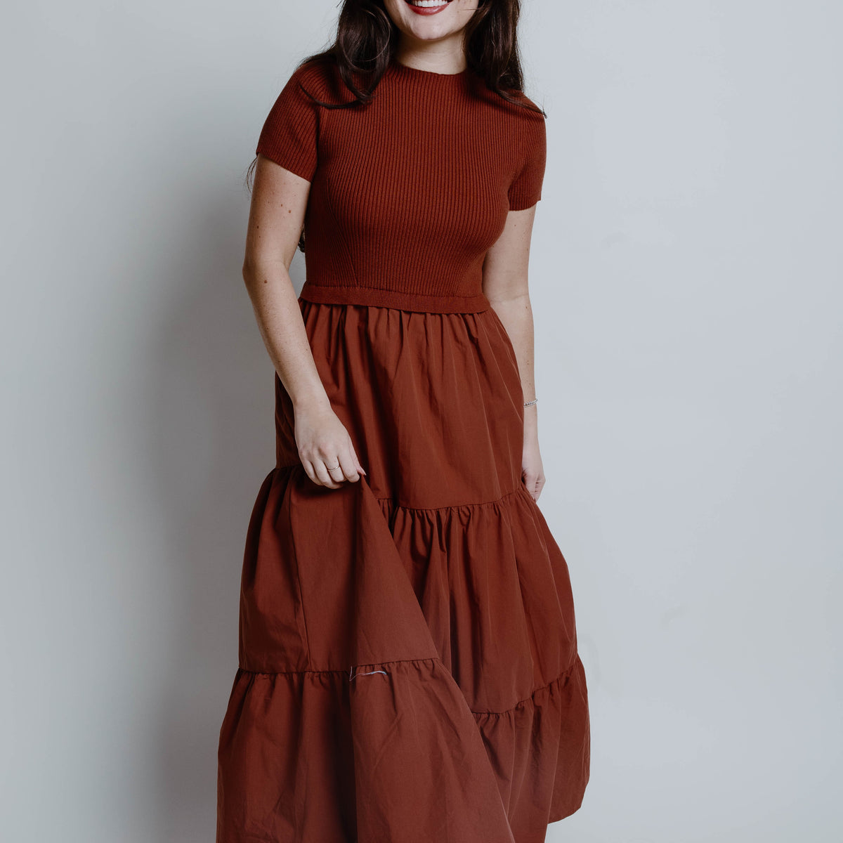 Georgia Short Sleeve Midi Dress