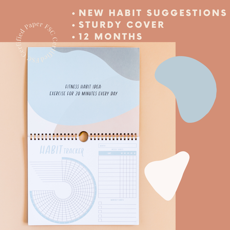Habit tracker: 12 Month Calendar