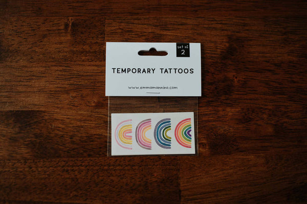 Temporary Tattoo - Rainbows