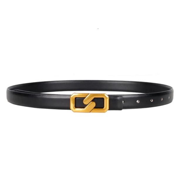 Gold Link Belt - Black