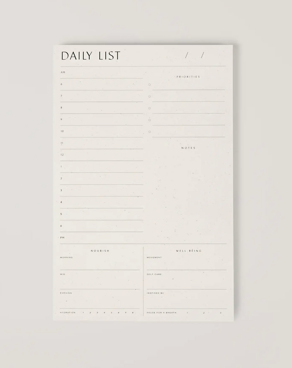 Notepad: Daily List