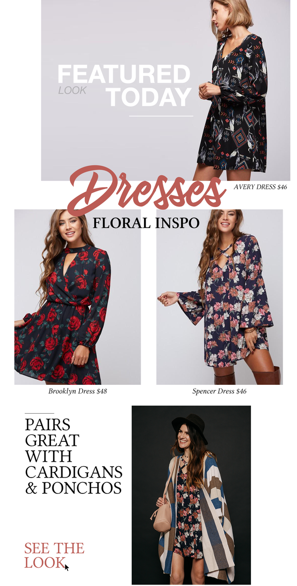 Featured Look Today: Floral Dresses
