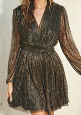 Tinsley Mini Dress - Black/Gold