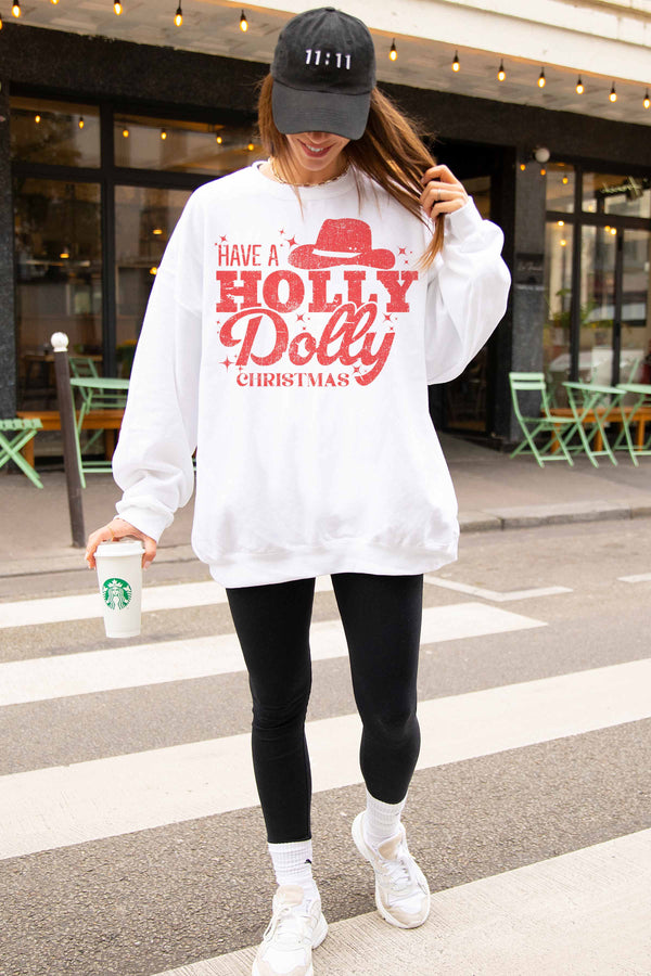 Holly Dolly Sweatshirt - Grey