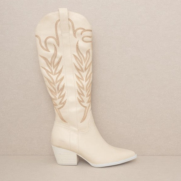Samara Tall Boot - White