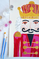 Nutcracker Paint by Number Kit - Red