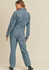 All Out Denim Jumpsuit
