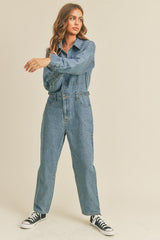 All Out Denim Jumpsuit