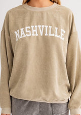 Hometown Corduroy Crew Sweatshirt