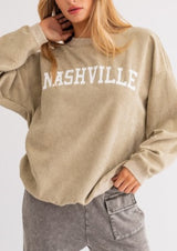 Hometown Corduroy Crew Sweatshirt