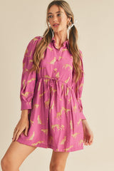 Rowen Mini Dress - Light Magenta