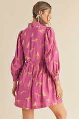 Rowen Mini Dress - Light Magenta
