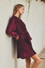 Noel Mini Dress - Mulberry