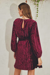 Noel Mini Dress - Mulberry