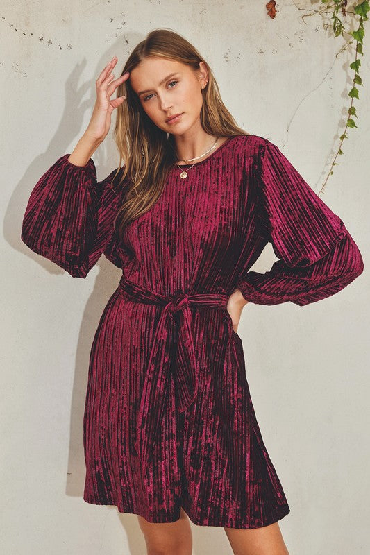 Noel Mini Dress - Mulberry