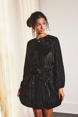 Noel Mini Dress - Black