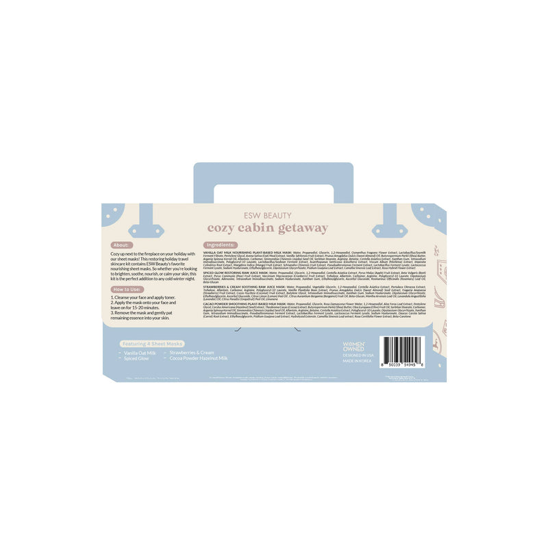 Cozy Cabin Getaway Mask Travel Kit