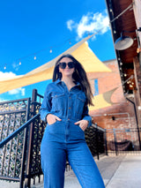 All Out Denim Jumpsuit