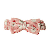 Plush Bow-Vintage Santa