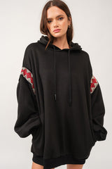 Etta Hoodie Sweatshirt- Black