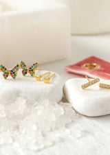 Butterfly Velvet Stud Gift Set