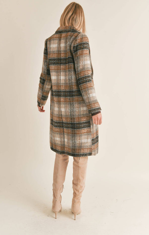 Arden Plaid Coat