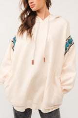 Etta Hoodie Sweatshirt- Cream