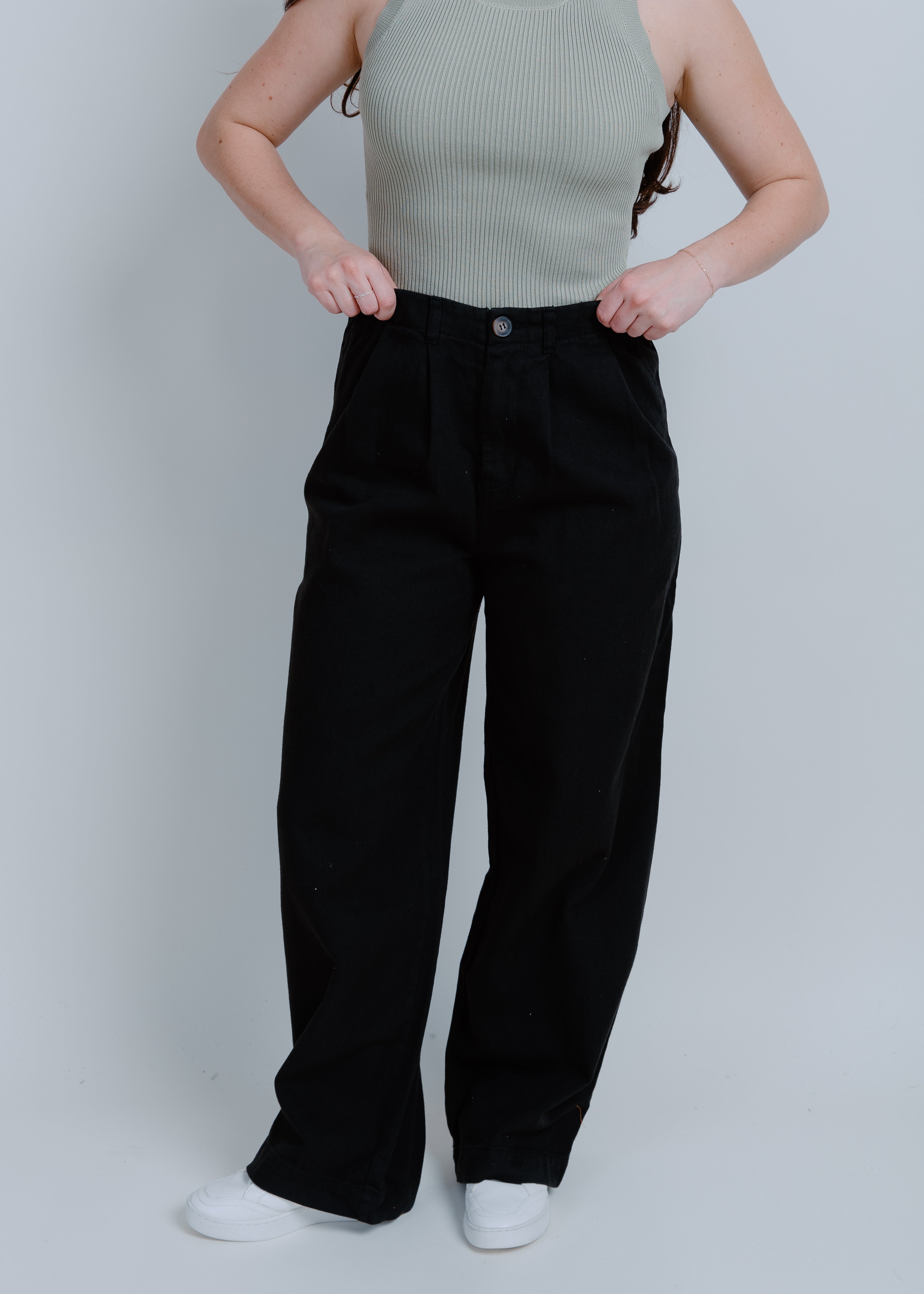 jent louis Side Line Tucked Pants ブラック M BOTTOMS – Jent Louis
