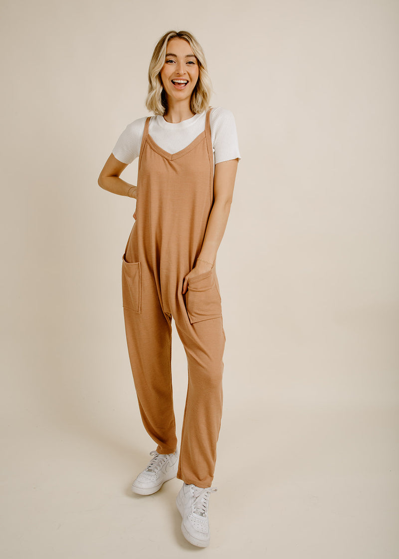 Brenna Jumpsuit - Camel