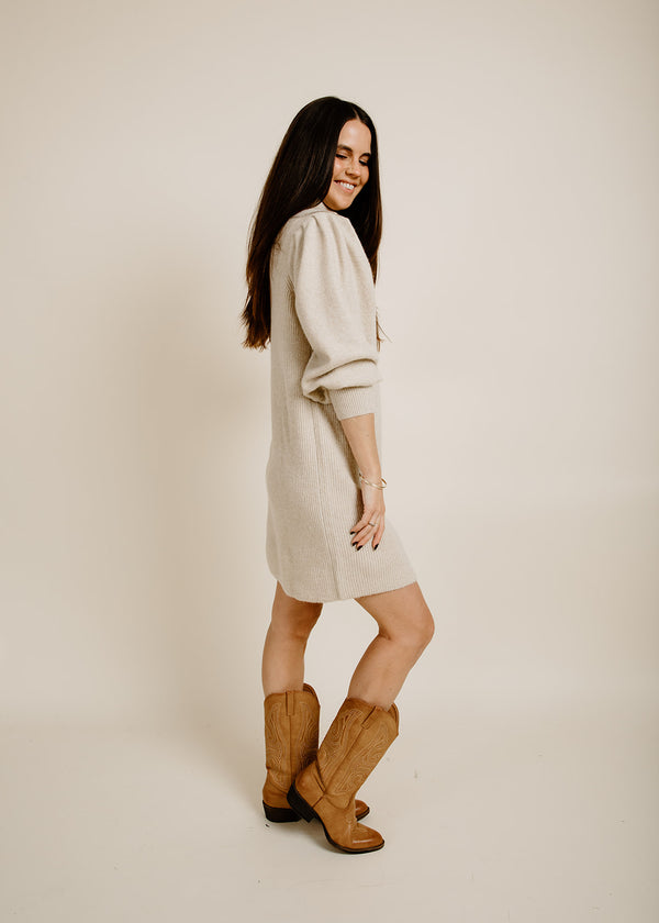 Ezra Sweater Dress - Khaki