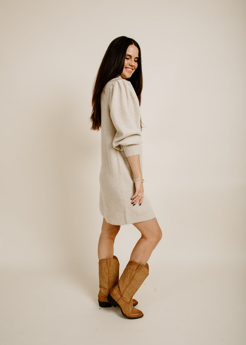 Ezra Sweater Dress - Khaki