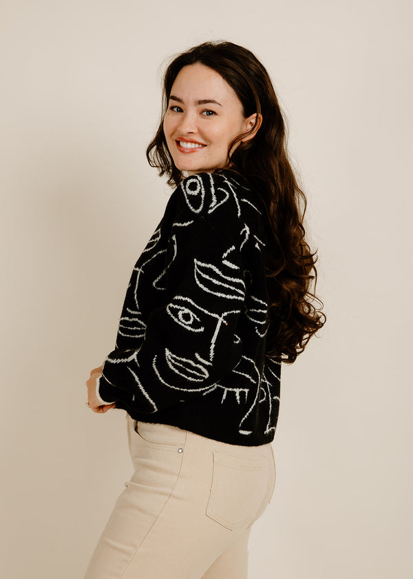 Face It Sweater - Black