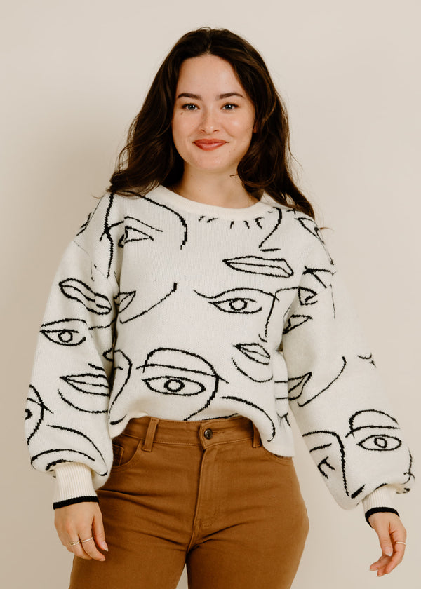 Face It Sweater - Cream
