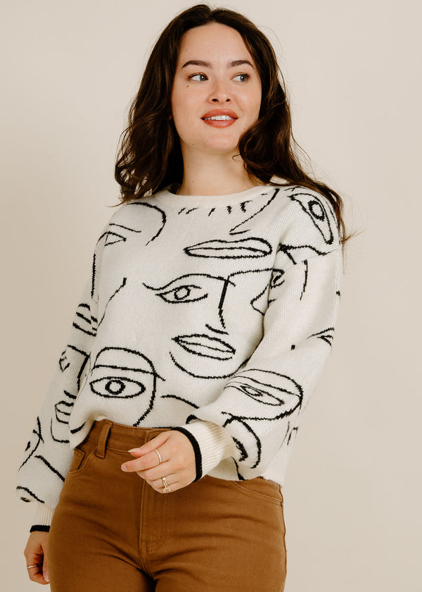 Face It Sweater - Cream