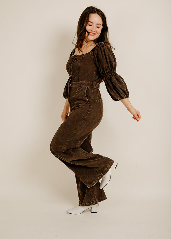 Maude Jumpsuit - Dark Brown