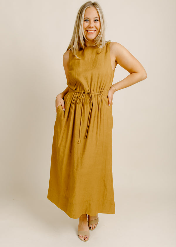 Golden Rays Midi Dress