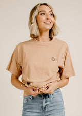 Happy Tee (Oversized) - Mushroom