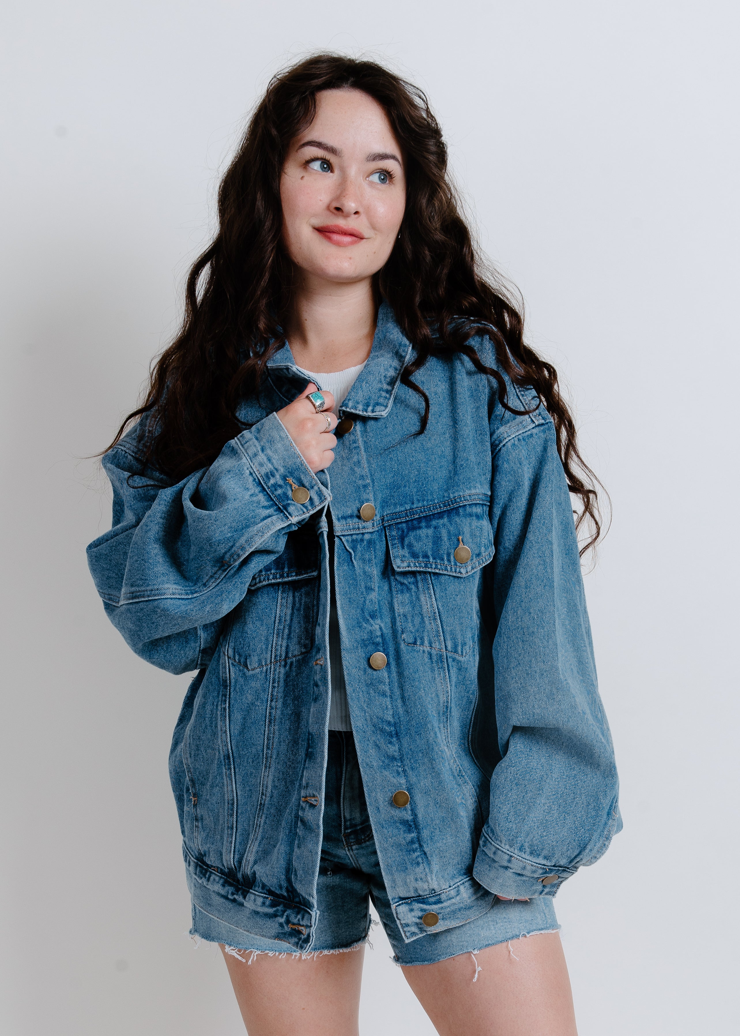 Hazel Boxy Denim Jacket – Vinnie Louise