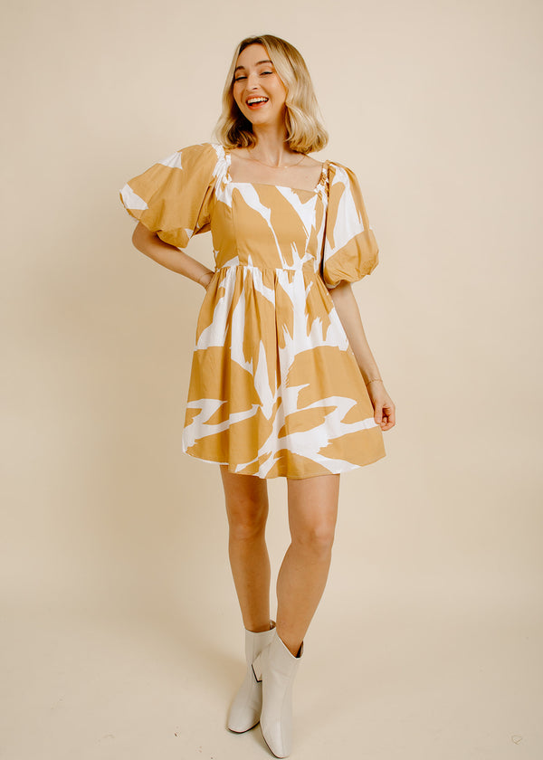 Hazel Mini Dress - Camel