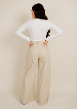 Honeycomb Pants - Beige