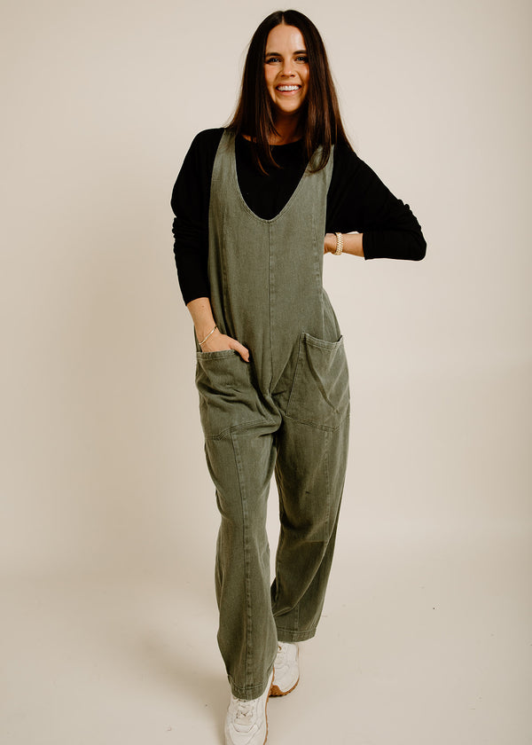 Night On The Town Jumpsuit - Taupe – Vinnie Louise