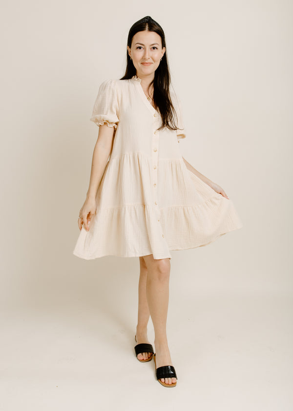 Katie Mini Dress - Natural