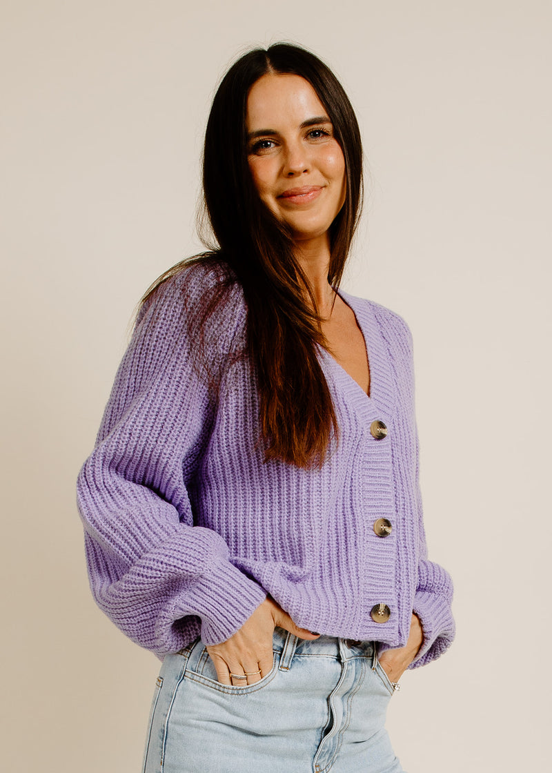 Lyla Cardigan - Lavender
