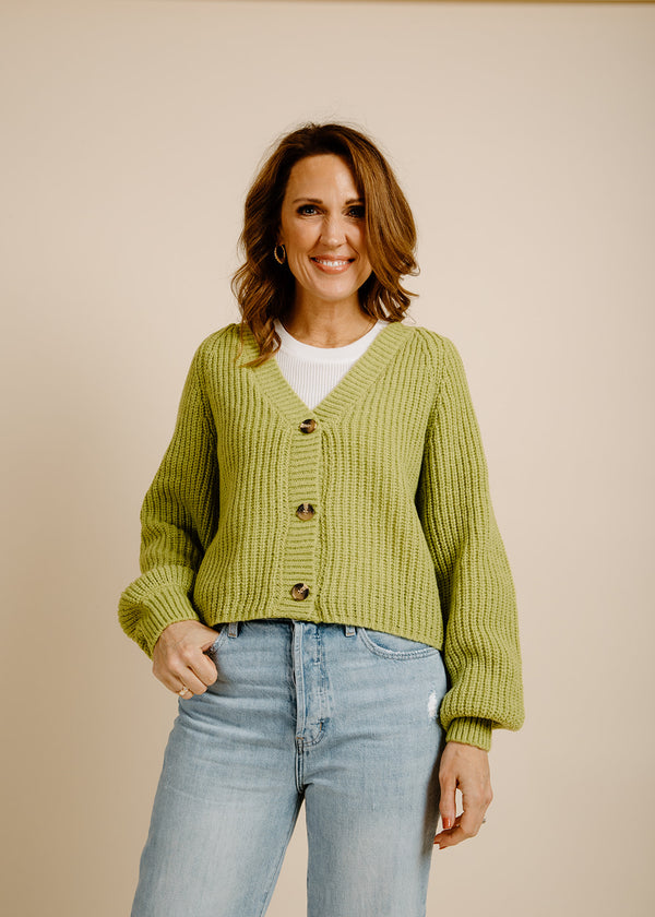 Lyla Cardigan - Lime