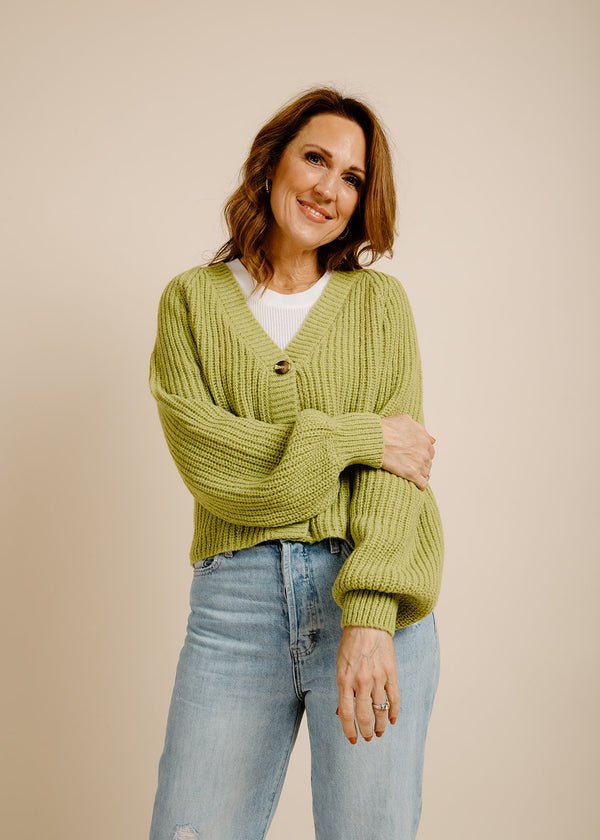 Lyla Cardigan - Lime