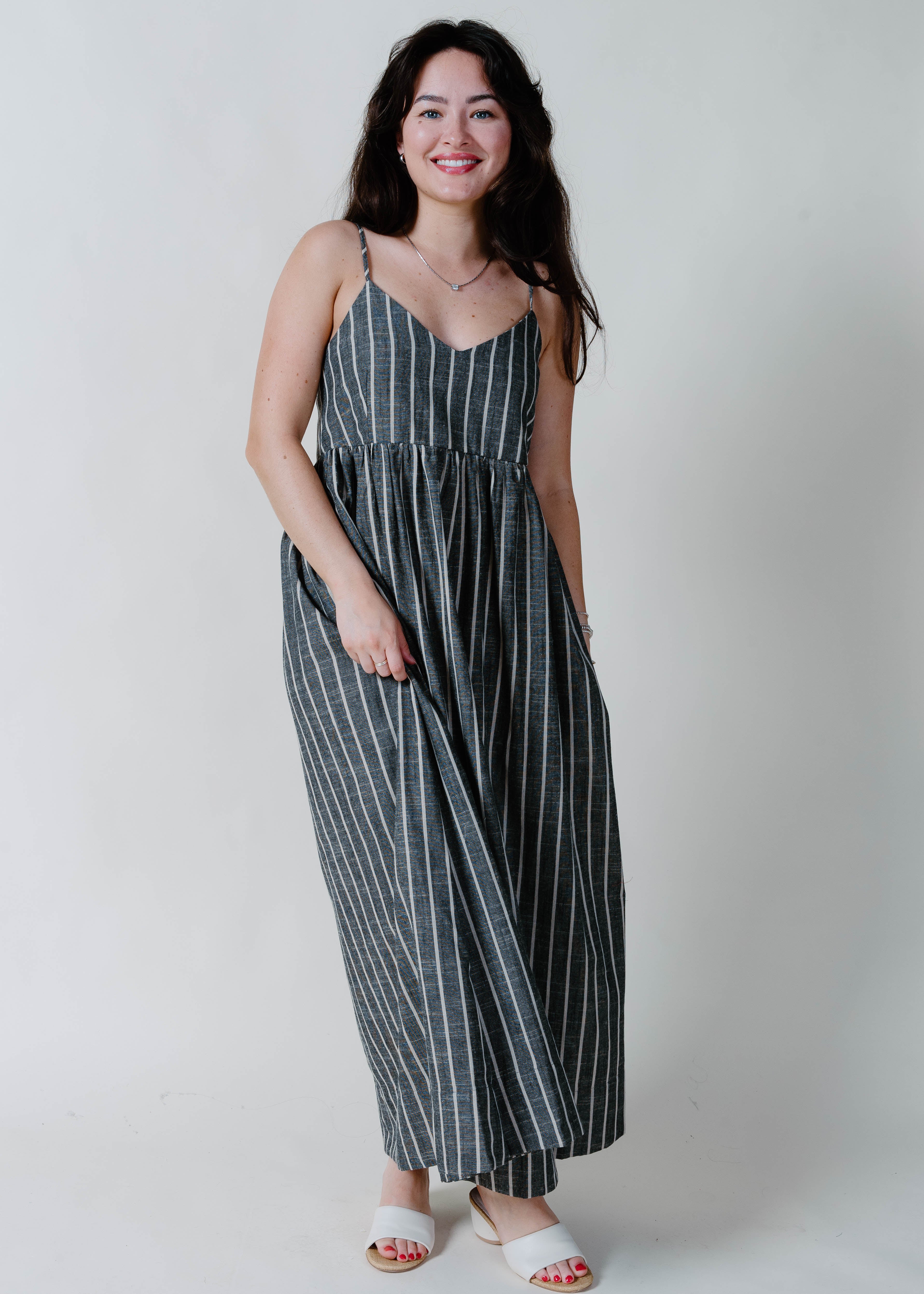 Maria Striped Maxi Dress