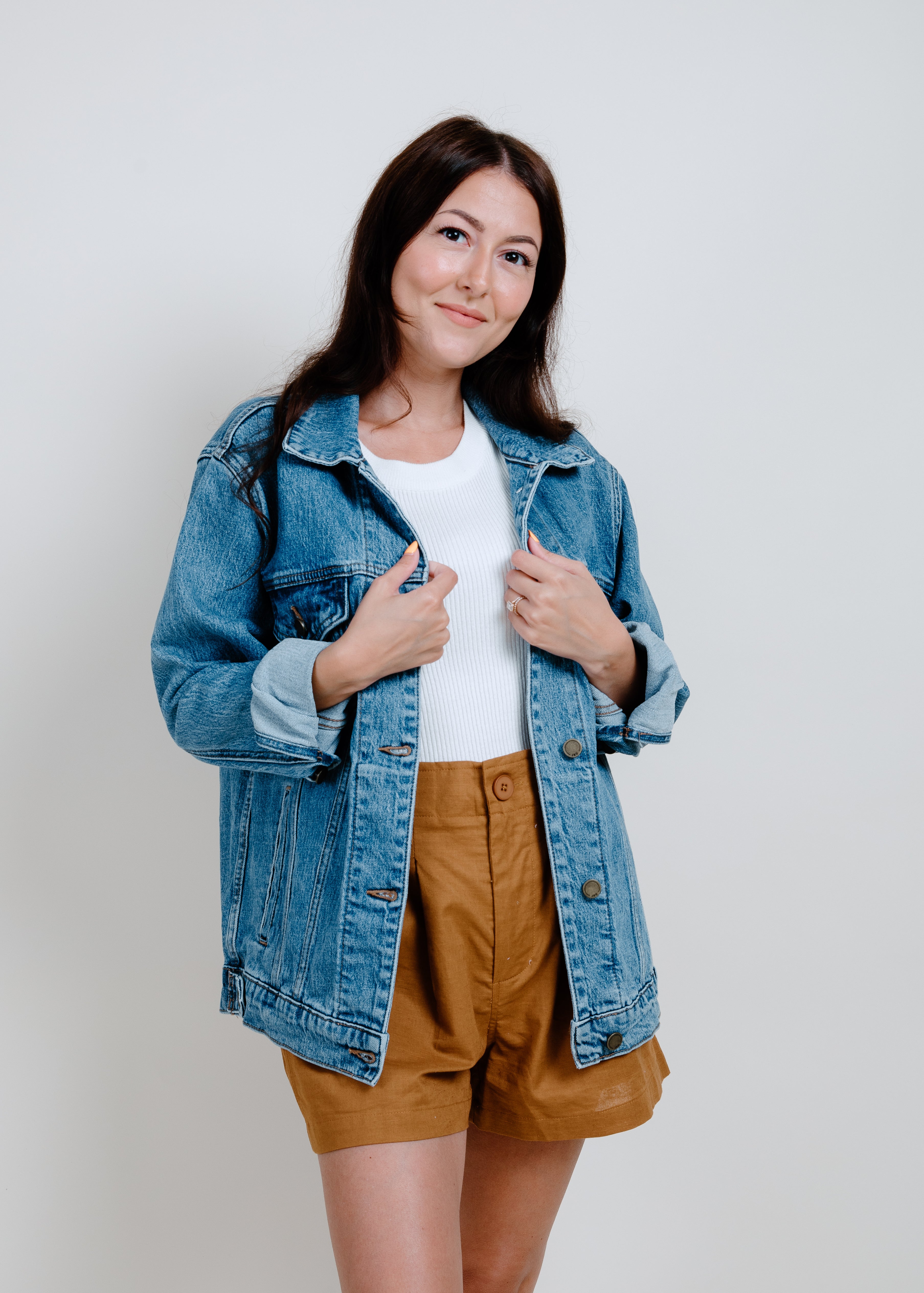 McKenzie Oversized Denim Jacket – Vinnie Louise