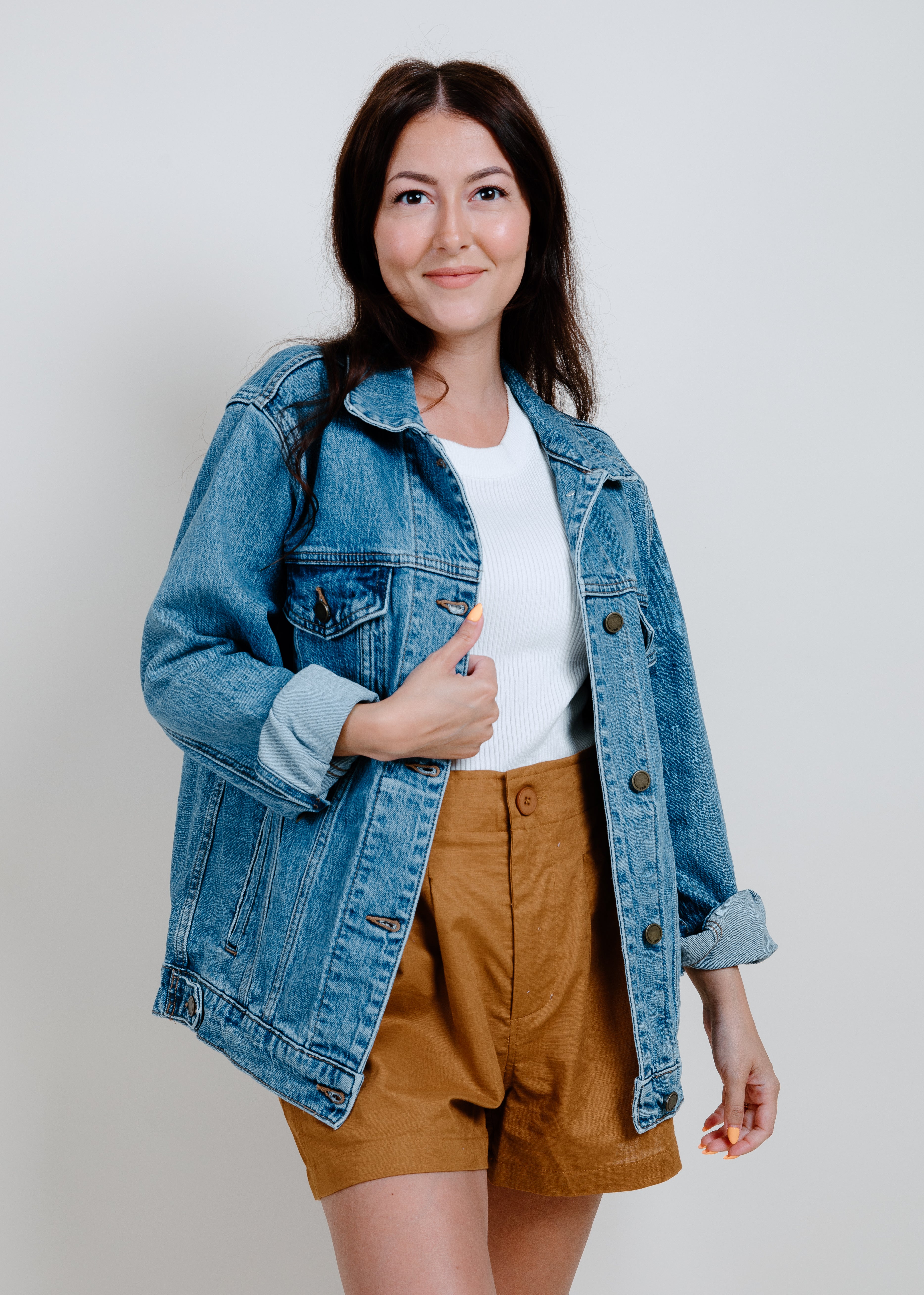 McKenzie Oversized Denim Jacket – Vinnie Louise