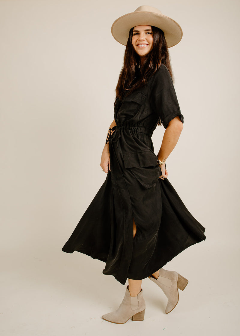 Millie Midi Dress - Black